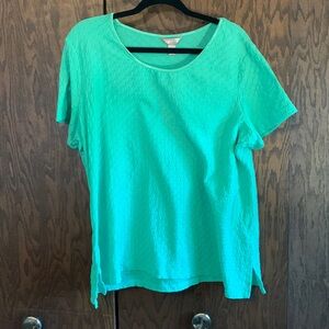 *3/$10* White Stag 2x green textured tee 18W/20w